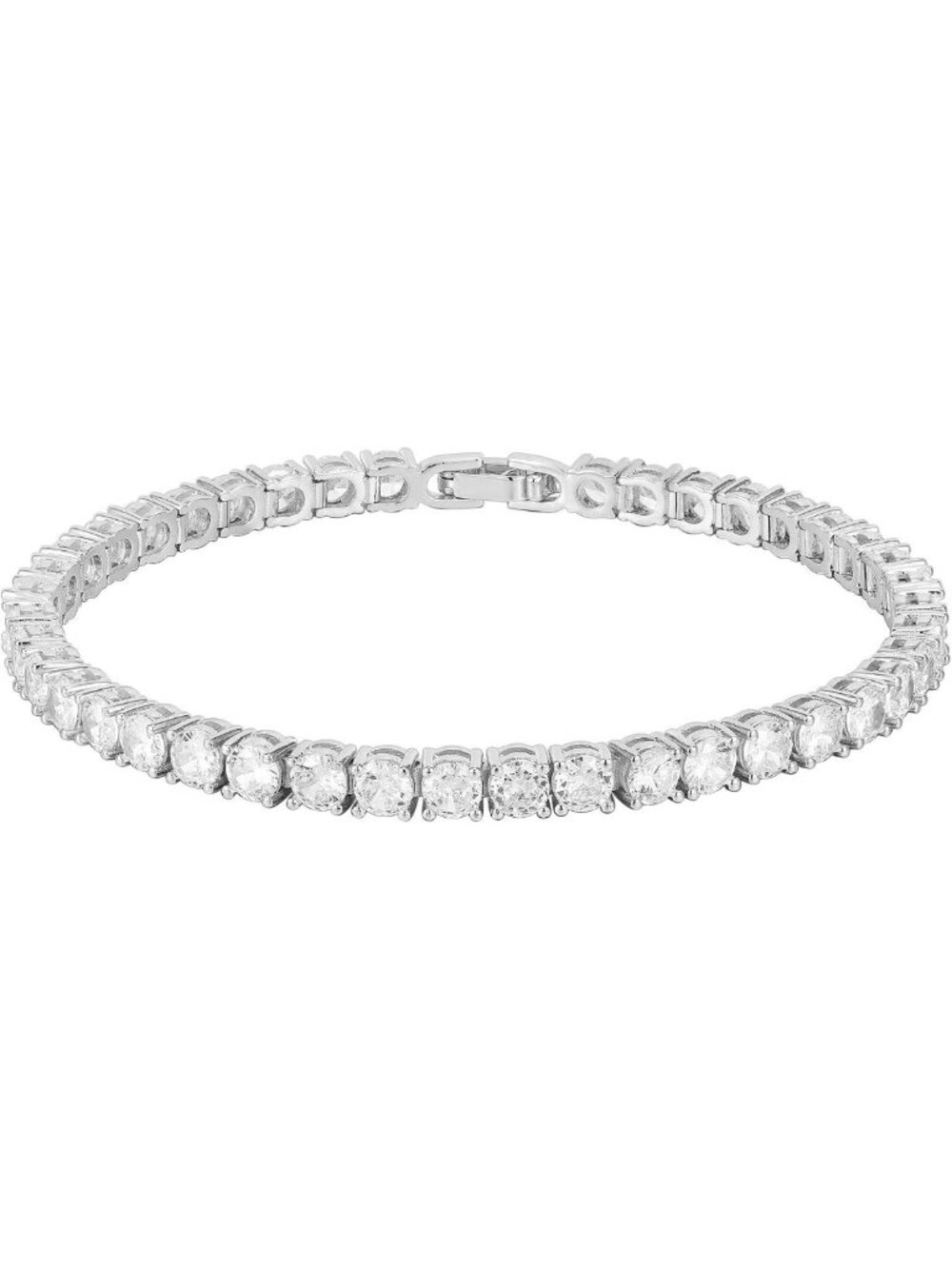 Elegant 14K Gold Plated Tennis Bracelet with Sparkling Cubic Zirconia | 4mm CZ